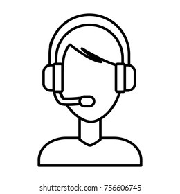 Call center man avatar