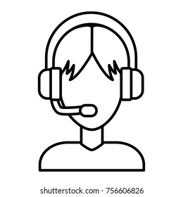 Call center man avatar