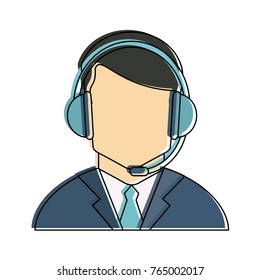Call center man avatar