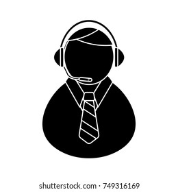 call center man icon