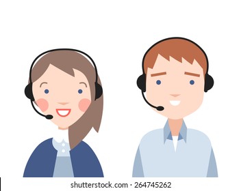 Call center operator.