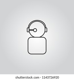 call center operator icon