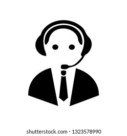 Call center operator icon