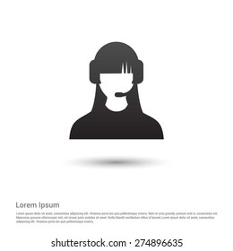 call center operator icon