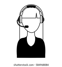 call center operator icon