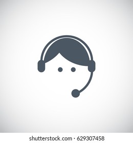 call center operator icon