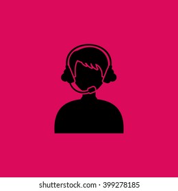 Call Center, Call Operator Icon. Eps-10.