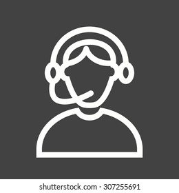 Call, center, operator icon vector image. Can also be used for professionals. Suitable for web apps, mobile apps and print media.