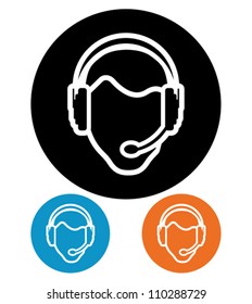 Call center operator Ã¢Â?Â? Vector icon