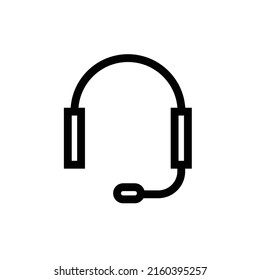 icono vector del operador de centro de llamadas