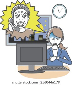 Call center operators subjected to customer harassment