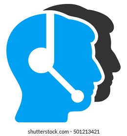 Call Center Operators Vector Pictogram Style Stock Vector (Royalty Free ...