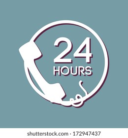 call center over blue background vector illustration  