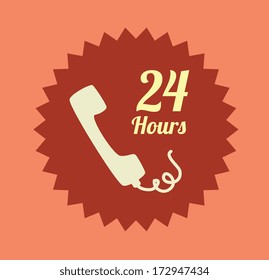 call center over pink background vector illustration  