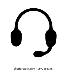 Centro de llamadas Teléfono Auriculares Iconos de mensajes