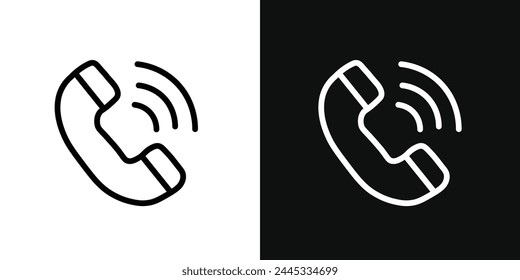 Call Center and Phone Support Icons. Mobile Communication and Assistance Symbols.