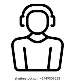 Vektorgrafik der Gliederungssymbole des Callcenter-Pakets. Preis schmal. E-Mail-Liste online