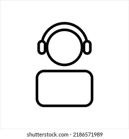 Call center service icon vector graphic illustration