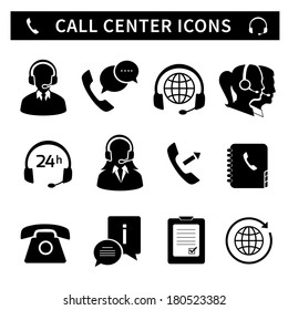 Call Center Service Icons Set Of Customer Care Phone Assistance And Headset Isolated Vector Illustration