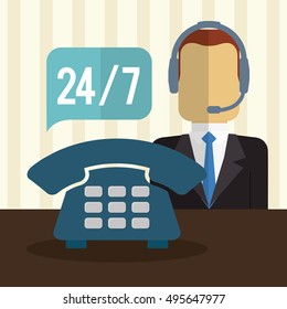 call center service icons vector illustration design vector illustration design