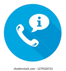  Call center service for information  vector icon illustration