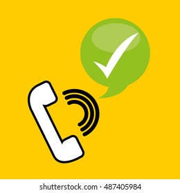 call center service line vector illustration design