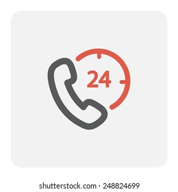 Call center service. Vector illustration.