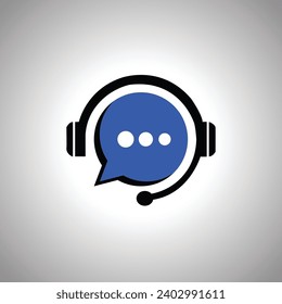 call center service vector logo template illustration can be used for company logo