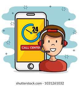 call center support concept