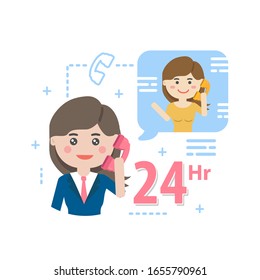 Equipo de asistencia al centro de llamadas. 24 horas al día.