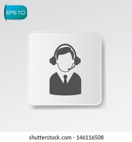 Call center symbol,vector