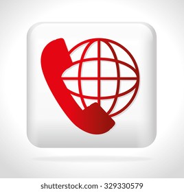 Call center and technical support design, vector illustration.