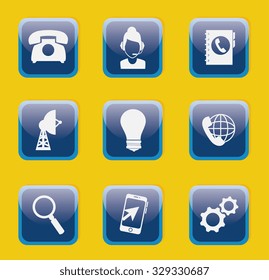 Call center and technical support design, vector illustration.