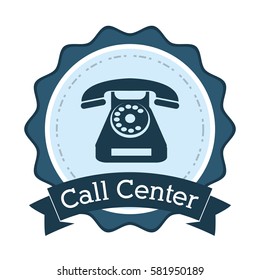 call center telephone line support badge