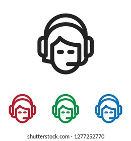 Call center vector icon
