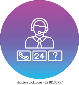 Call Center vector icon. Can be used for printing, mobile and web applications.