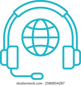 Call Center vector icon. Can be used for printing, mobile and web applications.
