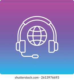Call Center vector icon. Can be used for printing, mobile and web applications.