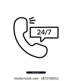 Call Center vector icon, Call Center Vector illustration