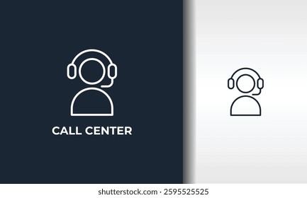 Call Center Vector, Icon Or Logo Sign Isolated Symbol Illustration