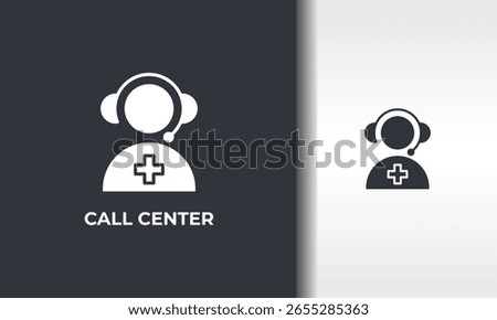 Call Center Vector, Icon Or Logo Sign Isolated Symbol Illustration