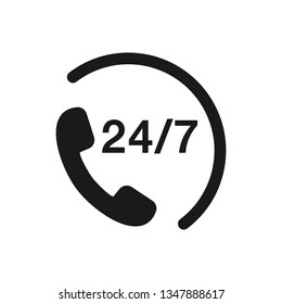 Call center vector icon in trendy flat style,  flat web, material icon, UI illustration