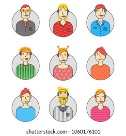 Call center vector logo icon illustration
