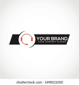 Call Center vector logo template. Customer service logo design.