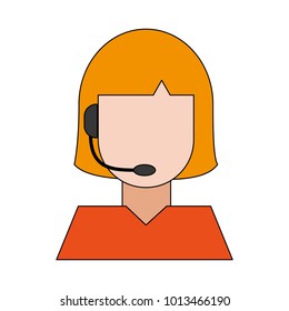 Call center woman avatar