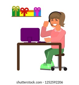 Call Center Worker