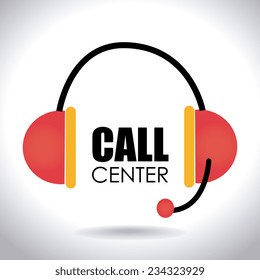 Call center,design over white background, vector illustration 