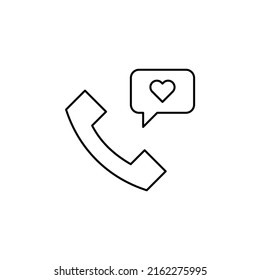 Call, Centre, Telephone Thin Line Icon Vector Illustration Logo Template. Suitable For Many Purposes.