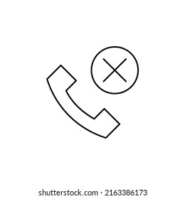 Call, Centre, Telephone Thin Line Icon Vector Illustration Logo Template. Suitable For Many Purposes.