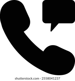 Call and chat icon . Phone and speech bubble icon . Contact symbol icon vector